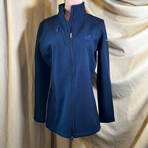 Eddie Bauer Embroidered Disney Ladies Navy Blue Stretch Soft Shell  Jacket  Size